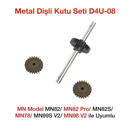 MN Model MN82/MN82 Pro/MN82S/MN78/MN99S V2/MN98 V2 İçin Metal Dişli Kutusu Dişli Seti D4U-08 - oyuncakhobi