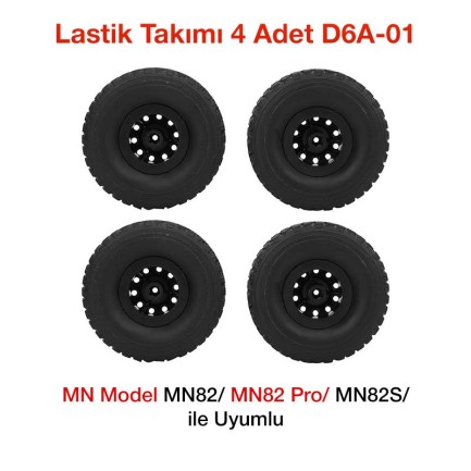 MN Model MN82/82 Pro/MN82S Lastik Takımı 4 Adet D6A-01 - oyuncakhobi