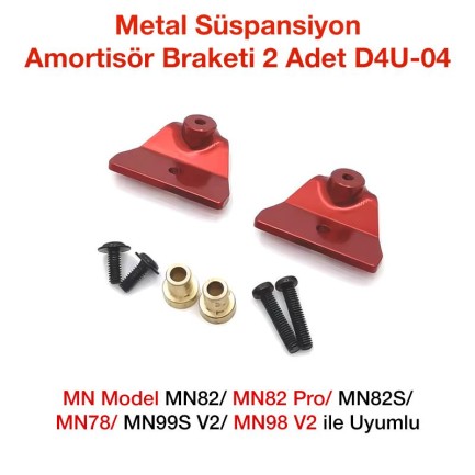 MN Model MN82/MN82 Pro/MN82S/MN78/MN99S V2/MN98 V2 İçin Metal Süspansiyon Amortisör Braketi 2 Adet D4U-04 - oyuncakhobi