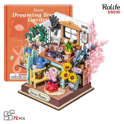 Rolife DS030 Rüya Teras Bahçesi Dreaming Terrace Garden DIY Minyatür Maket Model Seti Mini Dollhouse 3D Model Kit Detaylı Dekoratif Hobi Seti 3D Puzzle Tiny House Rolife DS030 Rüya Teras Bahçesi Dreaming Terrace Garden DIY Minyatür Maket Model Seti Mini Dollhouse 3D Model Kit Detaylı Dekoratif Hobi Seti 3D Puzzle Tiny House