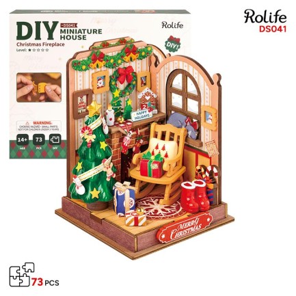 Rolife DS041 Yılbaşı Temalı Ev (Christmas Fireplace) DIY Minyatür Maket Model Seti Mini Dollhouse 3D Model Kit Detaylı Dekoratif Hobi Seti 3D Puzzle Tiny House Rolife DS041 Yılbaşı Temalı Ev (Christmas Fireplace) DIY Minyatür Maket Model Seti Mini Dollhouse 3D Model Kit Detaylı Dekoratif Hobi Seti 3D Puzzle Tiny House