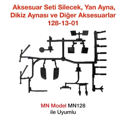 MN Model MN128 Aksesuar Seti SİLECEK+YAN AYNA+DİKİZ AYNASI+DİĞER AKSESUARLAR 128-13-01 - oyuncakhobi