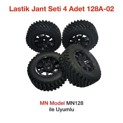 MN Model MN128 Lastik Jant Seti 4 Adet 128A-02 - oyuncakhobi
