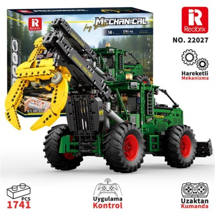 Reobrix Technic 22027 Kütük Taşıyıcı (Log Skidder) Kumanda&Motorlu Yaratıcı Yapı Blok Seti Building Blocks - 1741 Parça Reobrix Technic 22027 Kütük Taşıyıcı (Log Skidder) Kumanda&Motorlu Yaratıcı Yapı Blok Seti Building Blocks - 1741 Parça