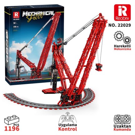 Reobrix Technic 22029 RC Vinç Kumandalı&Motorlu Yaratıcı Yapı Blok Seti Building Blocks SK6000 Crane- 1196 Parça Reobrix Technic 22029 RC Vinç Kumandalı&Motorlu Yaratıcı Yapı Blok Seti Building Blocks SK6000 Crane- 1196 Parça