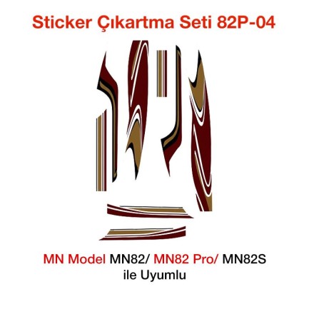 MN Model MN82/MN82 Pro/MN82S Sticker Çıkartma Seti 82P-04 - oyuncakhobi