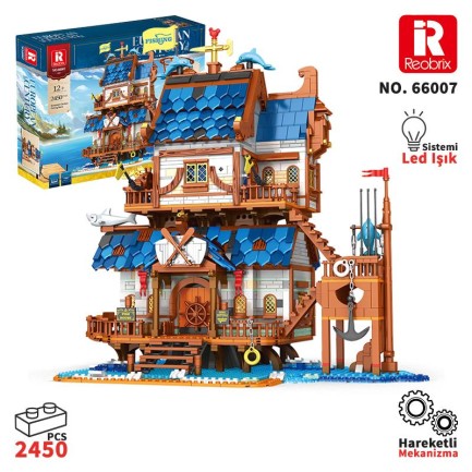 Reobrix Technic 66007 Balıkçı Evi Yaratıcı Yapı Blok Seti Building Blocks (Fishing Store)-2450 Parça Reobrix Technic 66007 Balıkçı Evi Yaratıcı Yapı Blok Seti Building Blocks (Fishing Store)-2450 Parça