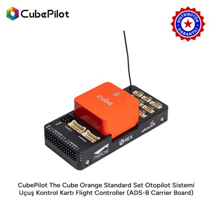 CubePilot The Cube Orange Standard Set Otopilot Sistemi Uçuş Kontrol Kartı UAV Drone Autopilot Flight Controller (ADS-B Carrier Board) - Distribütör Garantili