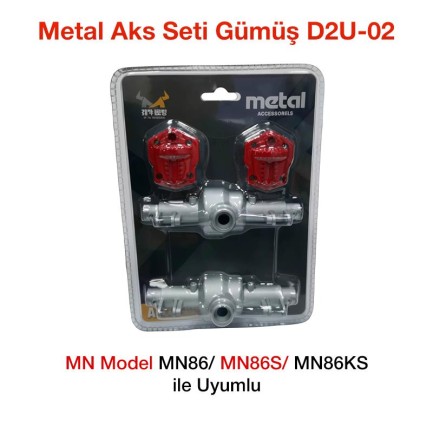 MN Model MN86/MN86S/MN86KS Metal Aks Seti Gümüş D2U-02 - oyuncakhobi
