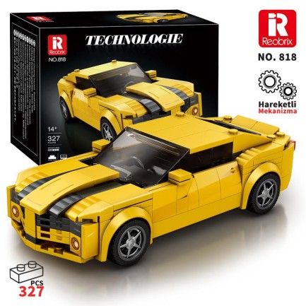 Reobrix Creator 818 Chevrolet Camaro Spor Araba Yaratıcı Yapı Blok Seti Building Blocks - 327 Parça Reobrix Creator 818 Chevrolet Camaro Spor Araba Yaratıcı Yapı Blok Seti Building Blocks - 327 Parça
