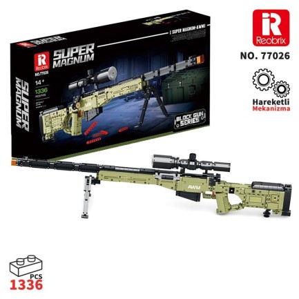 Reobrix Sniper Rifle Super Magnum 77026 Brick Yapım Seti Reobrix Sniper Rifle Super Magnum 77026 Brick Yapım Seti
