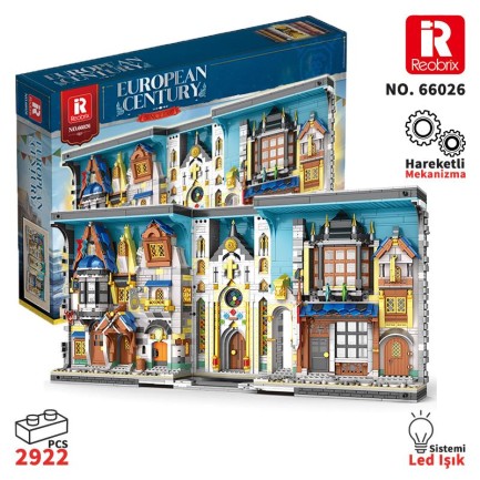 Reobrix Middle Ages Bazaar Book 66026 Brick Yapım Seti Reobrix Middle Ages Bazaar Book 66026 Brick Yapım Seti