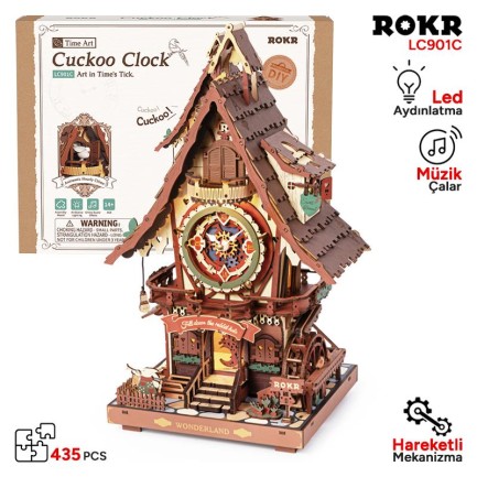 ROKR LC901C Cuckoo Clock Mechanical 3D Wooden Puzzle