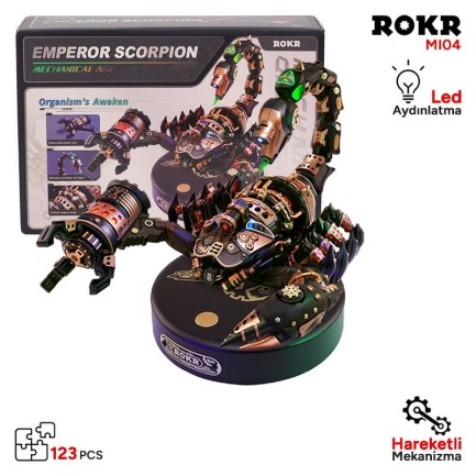 ROKR MI04 Emperor Scorpion DIY Mechanical 3D Puzzle