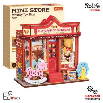 Rolife DS044 Whimsy Toy Shop 3D Wooden Puzzle