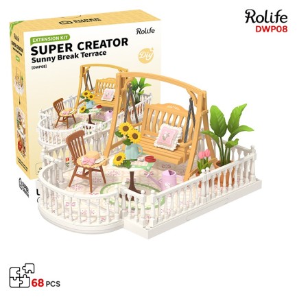 Rolife DWP08 Teras (Sunny Break Terrace) DIY Minyatür Maket Model Seti Mini Dollhouse 3D Model Kit Detaylı Dekoratif Hobi Seti 3D Puzzle Tiny House Rolife DWP08 Teras (Sunny Break Terrace) DIY Minyatür Maket Model Seti Mini Dollhouse 3D Model Kit Detaylı Dekoratif Hobi Seti 3D Puzzle Tiny House