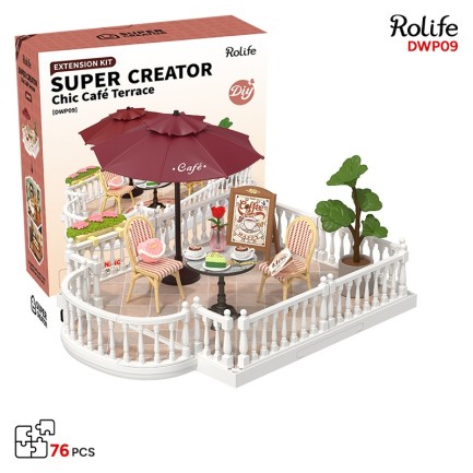Rolife DWP09 Şık Kafe Terası (Chic Cafe Terrace) DIY Minyatür Maket Model Seti Mini Dollhouse 3D Model Kit Detaylı Dekoratif Hobi Seti 3D Puzzle Tiny House Rolife DWP09 Şık Kafe Terası (Chic Cafe Terrace) DIY Minyatür Maket Model Seti Mini Dollhouse 3D Model Kit Detaylı Dekoratif Hobi Seti 3D Puzzle Tiny House