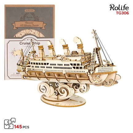 Rolife TG306 Yolcu Gemisi (Cruise Ship) DIY Minyatür Maket Model Seti Ahşap 3D Wooden Puzzle 3D Model Kit Detaylı Dekoratif Hobi Seti Ahşap Maket Rolife TG306 Yolcu Gemisi (Cruise Ship) DIY Minyatür Maket Model Seti Ahşap 3D Wooden Puzzle 3D Model Kit Detaylı Dekoratif Hobi Seti Ahşap Maket