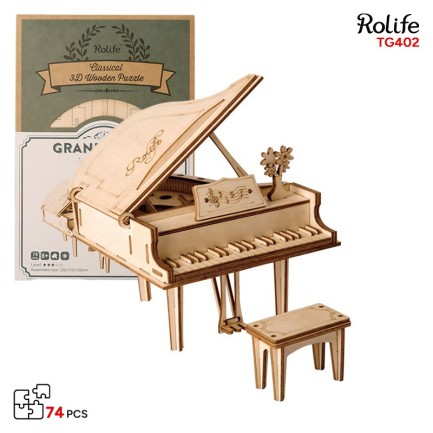 Rolife TG402 Kuyruklu Piyano (Grand Piano) DIY Minyatür Maket Model Seti Ahşap 3D Wooden Puzzle 3D Model Kit Detaylı Dekoratif Hobi Seti Ahşap Maket Rolife TG402 Kuyruklu Piyano (Grand Piano) DIY Minyatür Maket Model Seti Ahşap 3D Wooden Puzzle 3D Model Kit Detaylı Dekoratif Hobi Seti Ahşap Maket