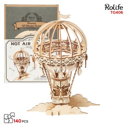 Rolife TG406 Sıcak Hava Balonu (Hot Air Ballon) DIY Minyatür Maket Model Seti Ahşap 3D Wooden Puzzle 3D Model Kit Detaylı Dekoratif Hobi Seti Ahşap Maket Rolife TG406 Sıcak Hava Balonu (Hot Air Ballon) DIY Minyatür Maket Model Seti Ahşap 3D Wooden Puzzle 3D Model Kit Detaylı Dekoratif Hobi Seti Ahşap Maket