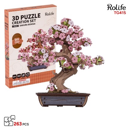 Rolife TG415 Saksıda Ağaç (Sakura Bonsai) DIY Minyatür Maket Model Seti Ahşap 3D Wooden Puzzle 3D Model Kit Detaylı Dekoratif Hobi Seti Ahşap Maket Rolife TG415 Saksıda Ağaç (Sakura Bonsai) DIY Minyatür Maket Model Seti Ahşap 3D Wooden Puzzle 3D Model Kit Detaylı Dekoratif Hobi Seti Ahşap Maket