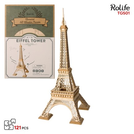 Rolife TG501 Eyfel Kulesi (Eiffel Tower) DIY Minyatür Maket Model Seti Ahşap 3D Wooden Puzzle 3D Model Kit Detaylı Dekoratif Hobi Seti Ahşap Maket Rolife TG501 Eyfel Kulesi (Eiffel Tower) DIY Minyatür Maket Model Seti Ahşap 3D Wooden Puzzle 3D Model Kit Detaylı Dekoratif Hobi Seti Ahşap Maket