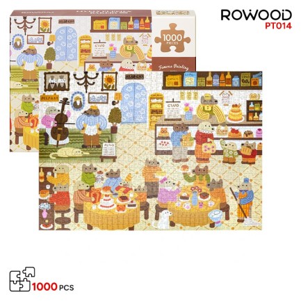 Rowood PT014 Lively Puppies' Bakery 3D Wooden Puzzle Rowood PT014 Lively Puppies' Bakery 3D Wooden Puzzle