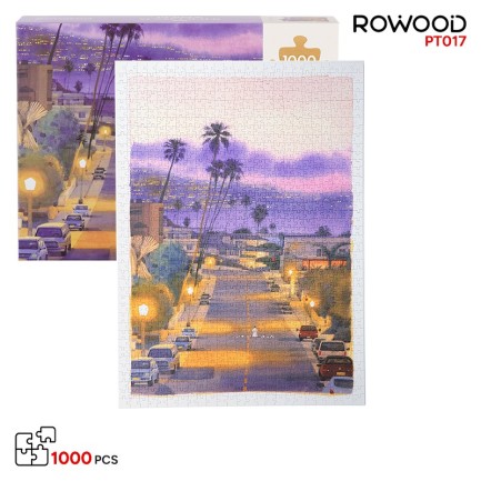 Rowood PT017 Purple Sunset Walk 3D Wooden Puzzle Rowood PT017 Purple Sunset Walk 3D Wooden Puzzle