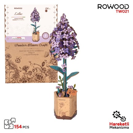 Rowood TW021 Leylak Çiçeği (Lilac) DIY Minyatür Maket Model Seti Ahşap 3D Wooden Puzzle 3D Model Kit Ahşap Maket Dekoratif Hobi Seti Rowood TW021 Leylak Çiçeği (Lilac) DIY Minyatür Maket Model Seti Ahşap 3D Wooden Puzzle 3D Model Kit Ahşap Maket Dekoratif Hobi Seti