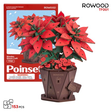 Rowood TF001 Atatürk Çiçeği Poinsettia DIY Minyatür Maket Model Set Ahşap 3D Wooden Puzzle Model Kit Ahşap Maket Dekoratif Hobi Seti Rowood TF001 Atatürk Çiçeği Poinsettia DIY Minyatür Maket Model Set Ahşap 3D Wooden Puzzle Model Kit Ahşap Maket Dekoratif Hobi Seti