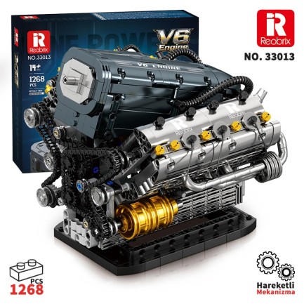 Reobrix V6 Engine 33013 Brick Yapım Seti