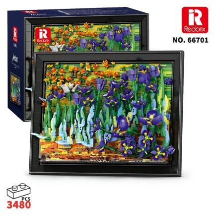 Reobrix Irises Wall Art 66701 Brick Yapım Seti