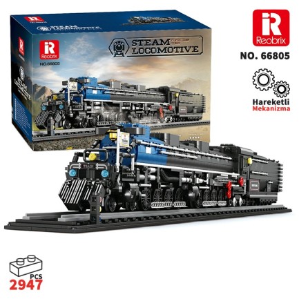 Reobrix Steam Locomotive 66805 Brick Yapım Seti