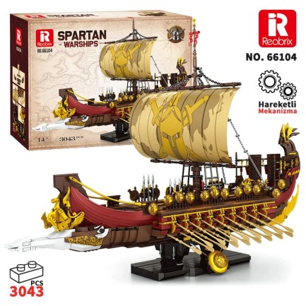 Reobrix Spartan Warship 66104 Brick Yapım Seti