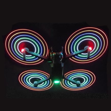 DJI Mavic Pro / Platinum Işıklı Led Pervane Seti Low Noise Quik Release Led Flash Propeller
