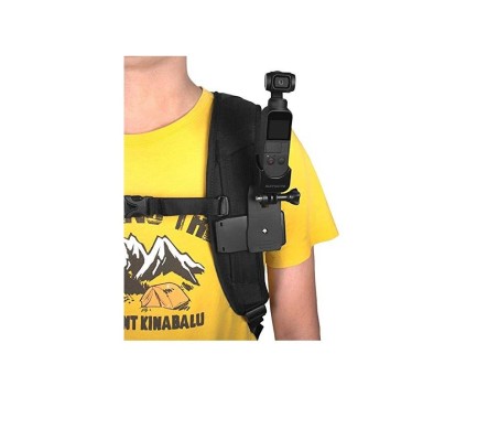 DJI Osmo Pocket 2 ve Pocket 1 için Sırt Çantası Sabitleme Kelepçesi + Bağlantı Adaptörü