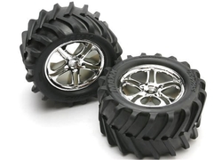 Traxxas 5173 Chevron 3.8 Chrome Wheels