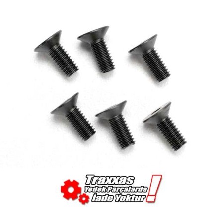 Traxxas 2535 Countersunk Hex Screws 4x10mm 6lı