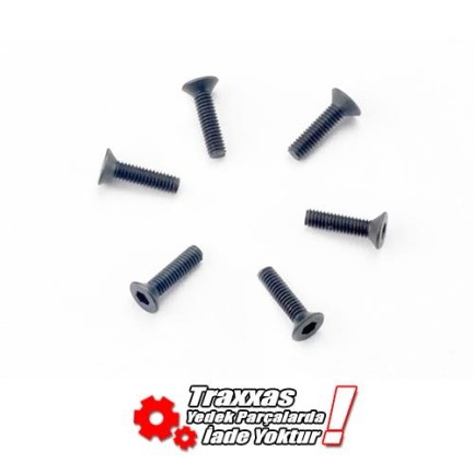 Traxxas 2523 Countersunk Machine Screws 3x15mm 6lı