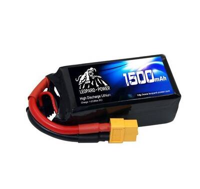 Leopard Power 1500mAh 14,8V 4S 100C Lipo Battery Packs