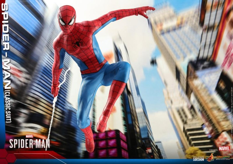 Hot Toys Spider-Man (Classic Suit) Sixth Scale Figure VGM48 907439 Marvel's Spider-Man
