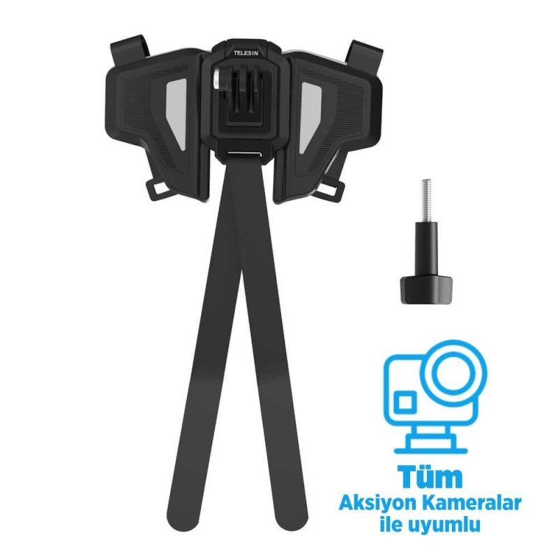 GoPro Motor Kask Çene Bağlantı Aparatı Gümüş Gri (GoPro Hero13 Black,Hero12 Black,Hero11,Hero10/9/8/Max 360/Osmo Action) GoPro Motor Kask Çene Bağlantı Aparatı Gümüş Gri (GoPro Hero13 Black,Hero12 Black,Hero11,Hero10/9/8/Max 360/Osmo Action)