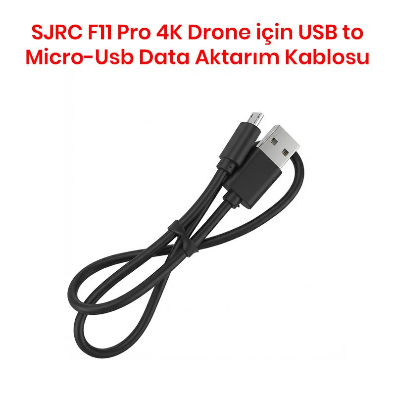 SJRC F11 Pro 4K Drone İçin USB to Micro-Usb Data Aktarım Kablosu - oyuncakhobi