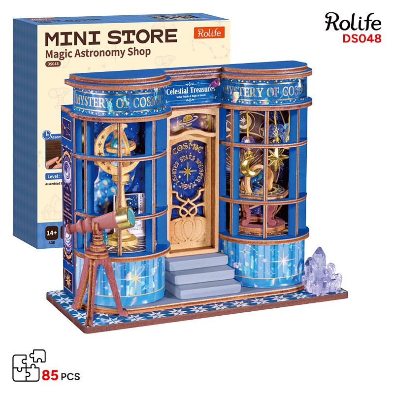 Rolife DS048 Magic Astronomy Shop 3D Wooden Puzzle