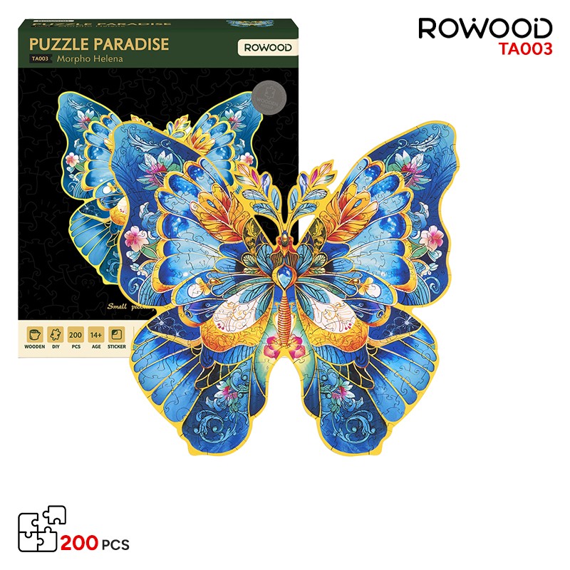 Rowood TA003 Morpho Helena 3D Wooden Puzzle
