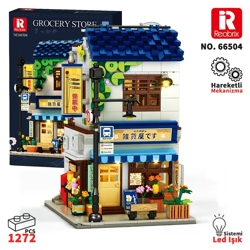 Reobrix Grocery Store 66504 Brick Yapım Seti Reobrix Grocery Store 66504 Brick Yapım Seti