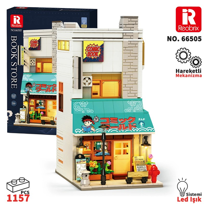 Reobrix Bookstore 66505 Brick Yapım Seti Reobrix Bookstore 66505 Brick Yapım Seti