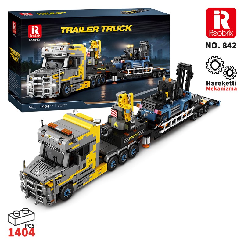 Reobrix Scania Torpedo Trailer 842 Brick Yapım Seti