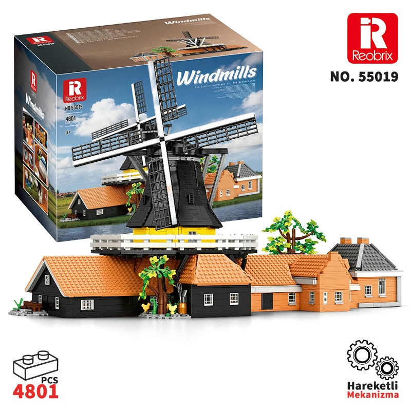 Reobrix Dutch Windmill 55019 Brick Yapım Seti