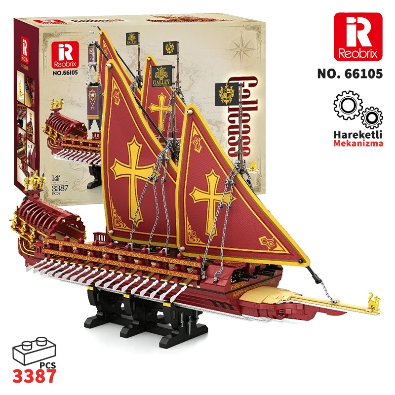 Reobrix Calais Rowing Sailboat 66105 Brick Yapım Seti Reobrix Calais Rowing Sailboat 66105 Brick Yapım Seti